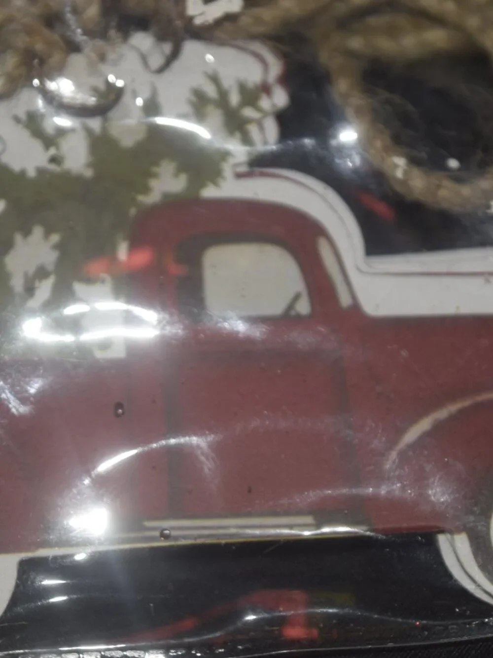 Holiday Time Metal Red Truck Christmas Garland 72” Rustic